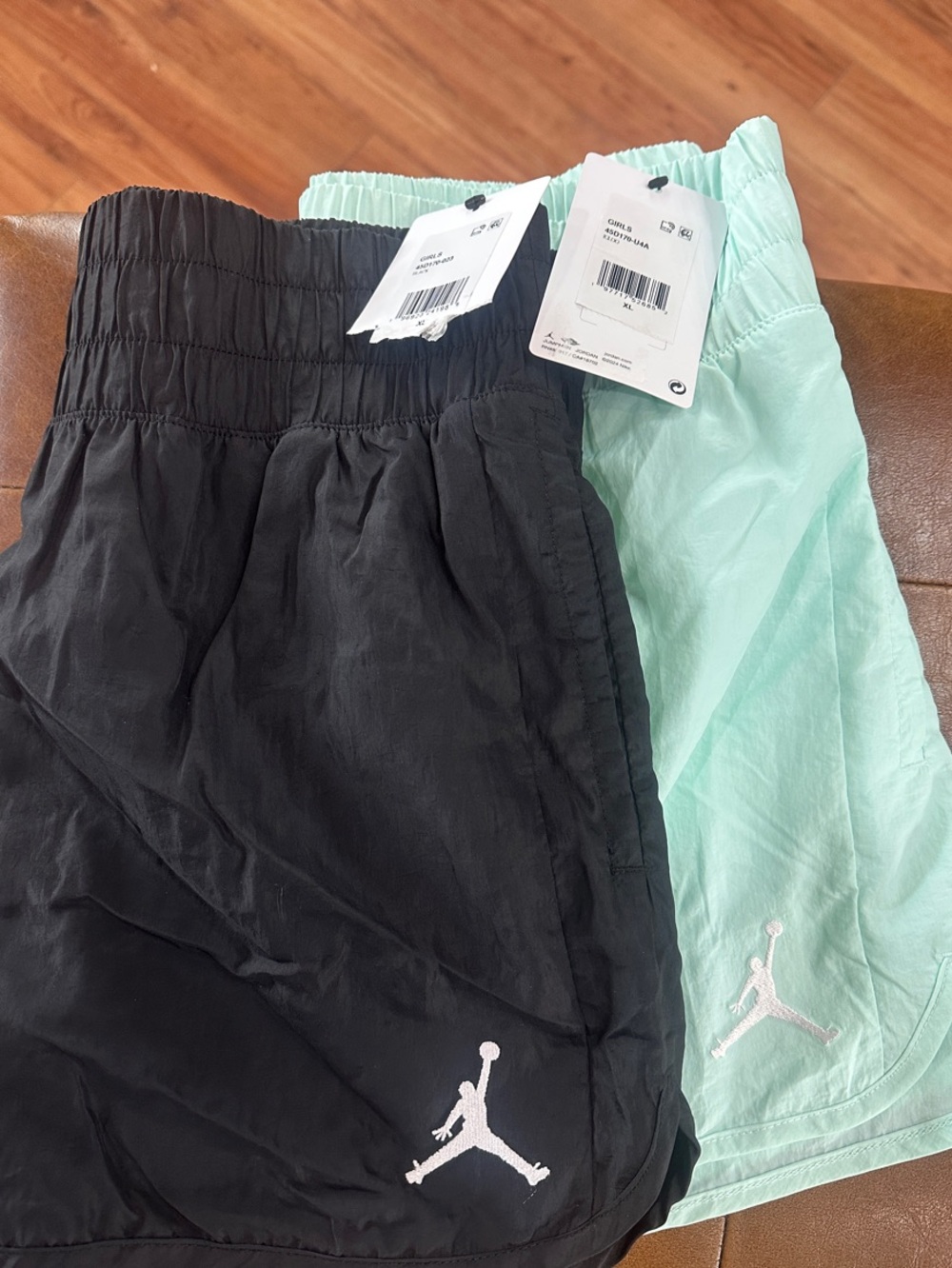 Jordan Kids' Athletic Shorts - Black & Mint Green